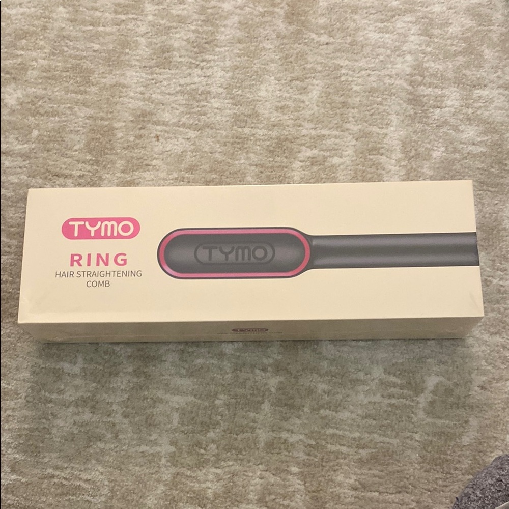TYMO Ring Hair Straightening Comb - Pink and Black
